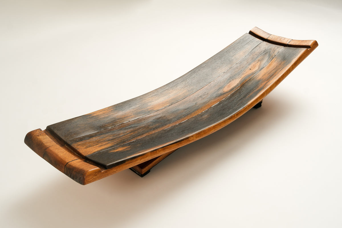 Handcrafted Wine Barrel Wood Fruit Bowl No. 3