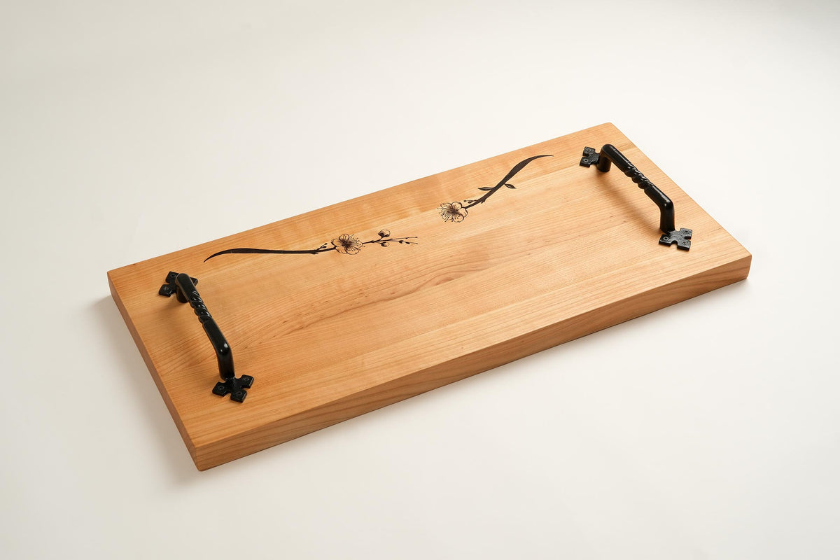 Cherry Wood Serving Board - Blossom No. 1