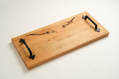 Cherry Wood Serving Board - Blossom No. 2