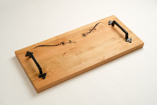 Cherry Wood Serving Board - Blossom No. 2