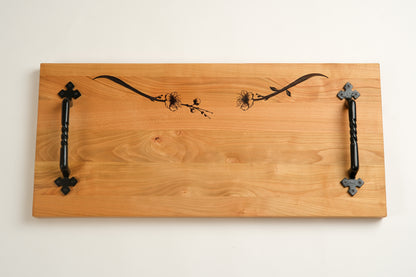 Cherry Wood Serving Board - Blossom No. 2