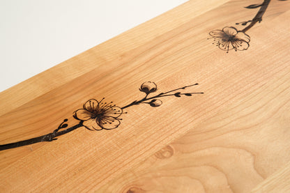 Cherry Wood Serving Board - Blossom No. 2