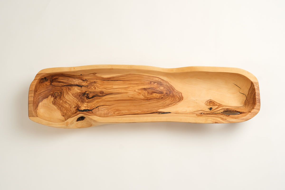 Olive Wood Serving Bowl