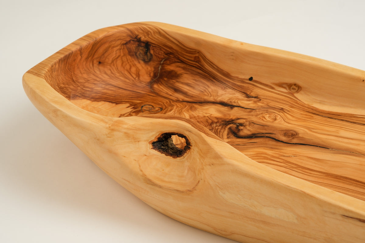 Olive Wood Serving Bowl