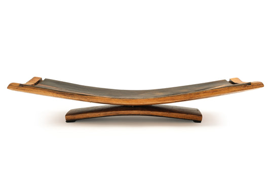 Handcrafted Wine Barrel Wood Fruit Bowl No. 3