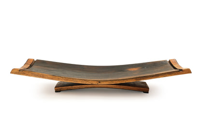 Handcrafted Wine Barrel Wood Fruit Bowl No. 1