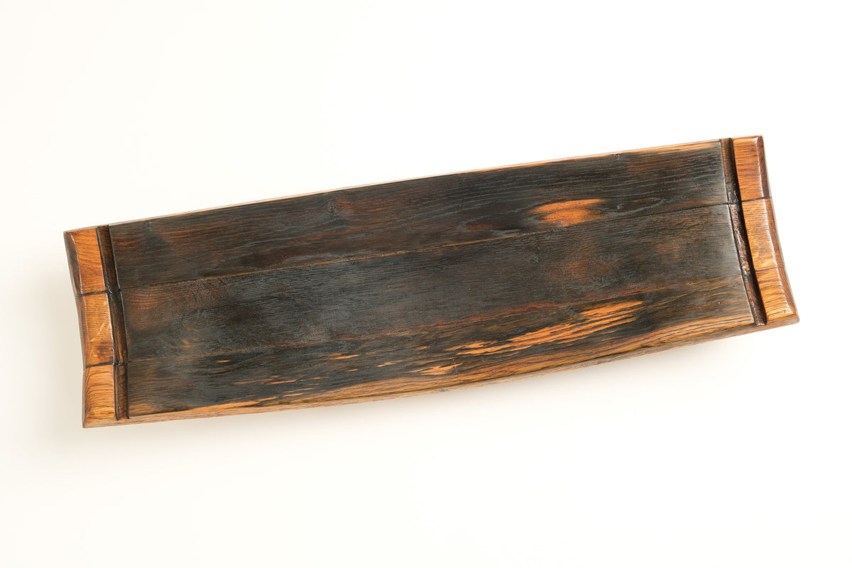 Handcrafted Wine Barrel Wood Fruit Bowl No. 1