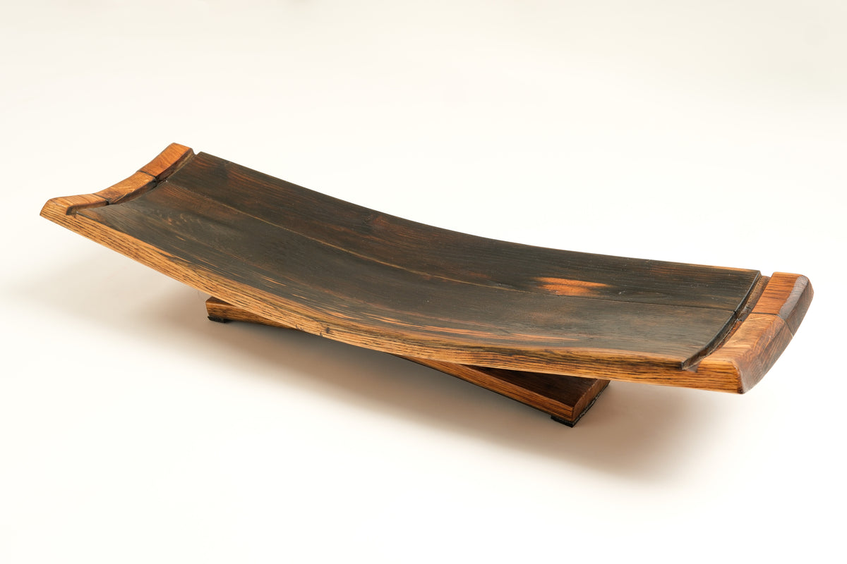 Handcrafted Wine Barrel Wood Fruit Bowl No. 1